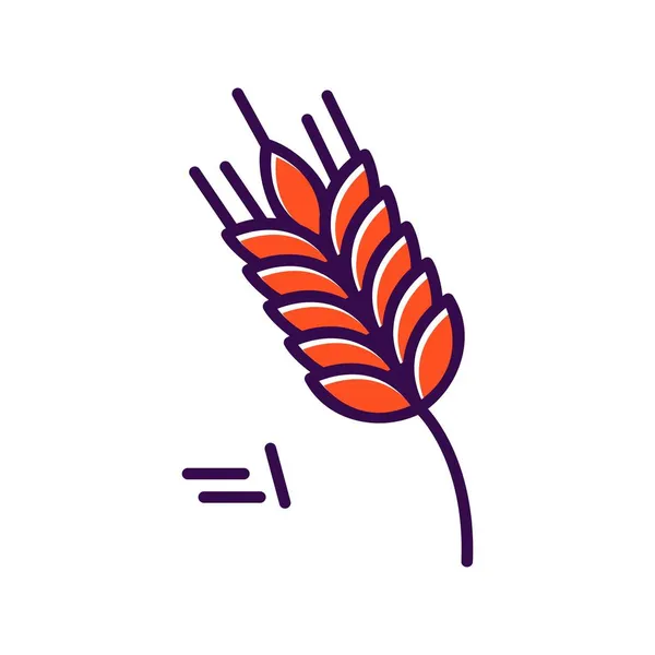 Пшеничная Векторная Икона Desig — стоковый вектор