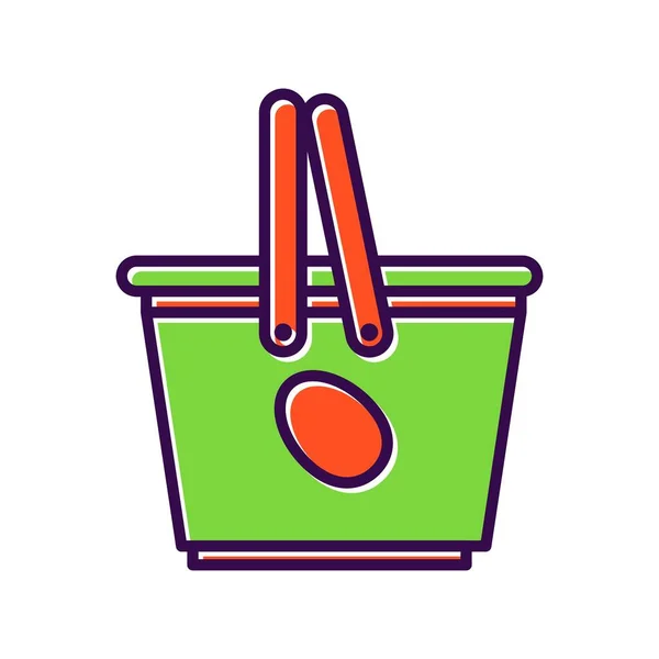 Picnic Filled Vector Icon Desig — Stock Vector