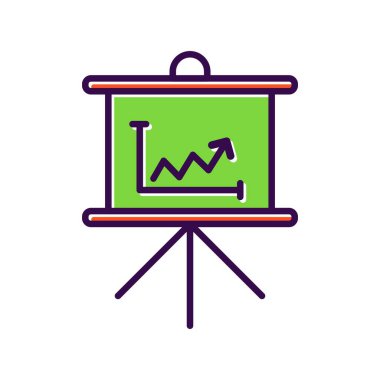 Sunum Doldurulmuş Vektör Simgesi Tasarımı