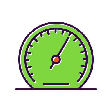 Barometre Doldurulmuş Vektör Simgesi Tasarımı