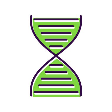 DNA Doldurulmuş Vektör Simgesi Tasarımı