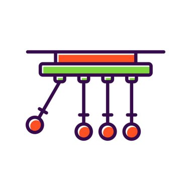 Momentum Doldurulmuş Vektör Simgesi Tasarımı