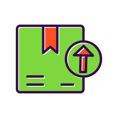 Yükleme Doldurulmuş Vektör Simgesi Tasarımı