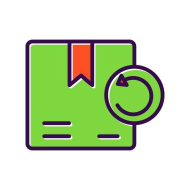 Doldurulmuş Vektör Simgesi Tasarımı 'nı Döndür