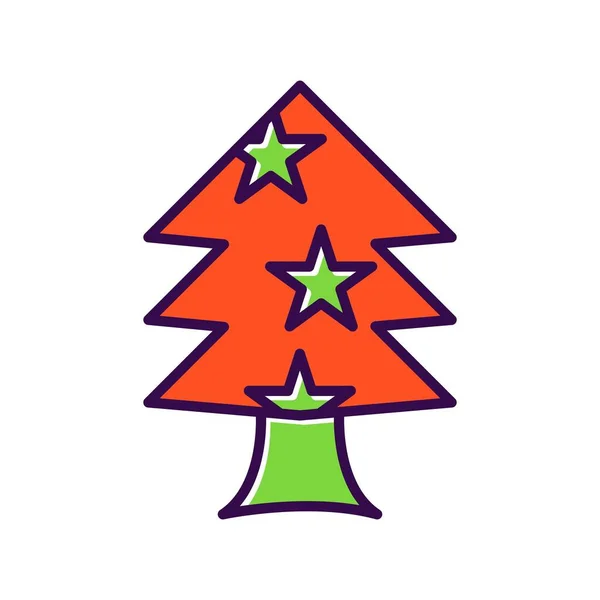 Árbol Lleno Vector Icono Desig — Vector de stock