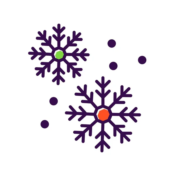 Snowflake Γεμάτο Διάνυσμα Εικονίδιο Desig — Διανυσματικό Αρχείο