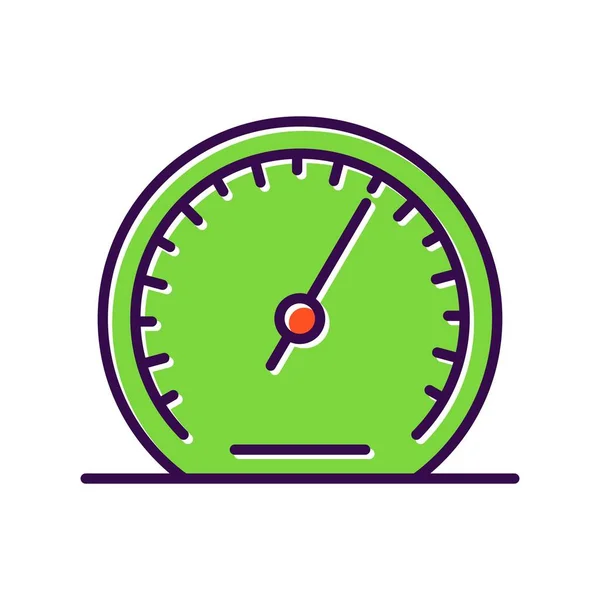 Icône Vectorielle Remplie Baromètre Desig — Image vectorielle