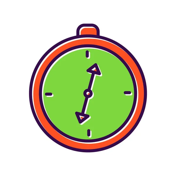Kompass Fylld Vektor Icon Desig — Stock vektor