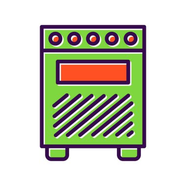 Yükseltici Doldurulmuş Vektör Simgesi Tasarımı