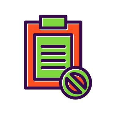 Blok Doldurulmuş Vektör Simgesi Tasarımı