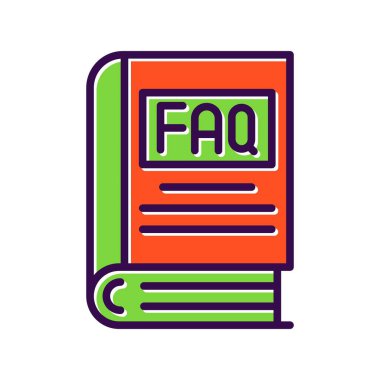 Eğitim Dolu Vektör Simgesi Tasarımı