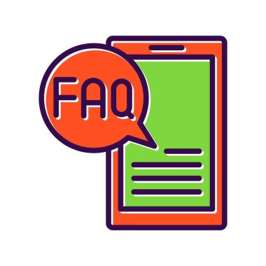  Akıllı Telefon Doldurulmuş Vektör Simgesi Tasarımı