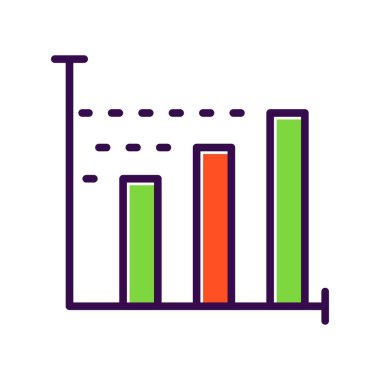 Grafik Doldurulmuş Vektör Simgesi Tasarımı