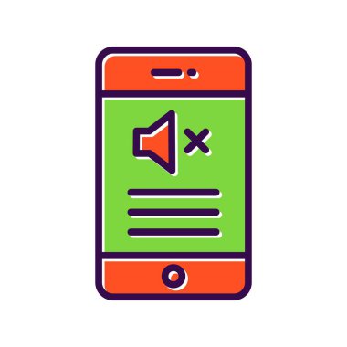 Dilsiz Doldurulmuş Vektör Simgesi Tasarımı