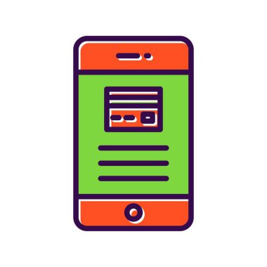  Kredi Kartı Dolu Vektör Simgesi Tasarımı