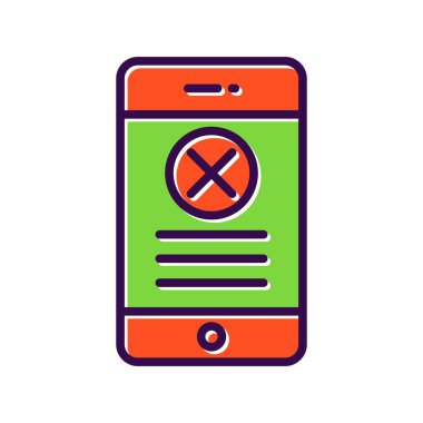 Doldurulmuş Vektör Simgesi Tasarımı Kapat