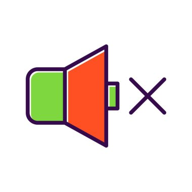 Dilsiz Doldurulmuş Vektör Simgesi Tasarımı