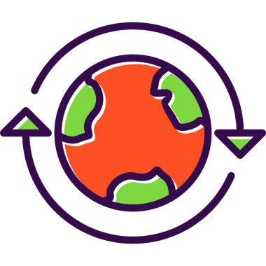 Aktarım Dolu Vektör Simgesi Tasarımı