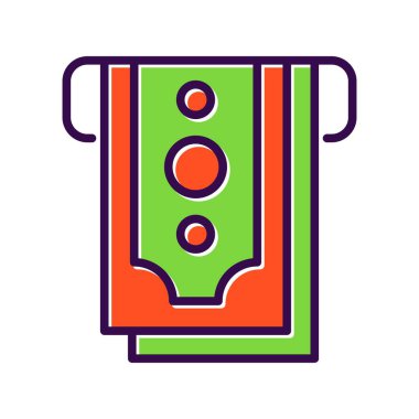 ATM Dolu Vektör Simgesi Tasarımı