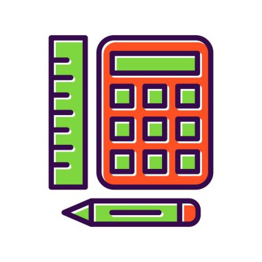 Araçlar Doldurulmuş Vektör Simgesi Tasarımı