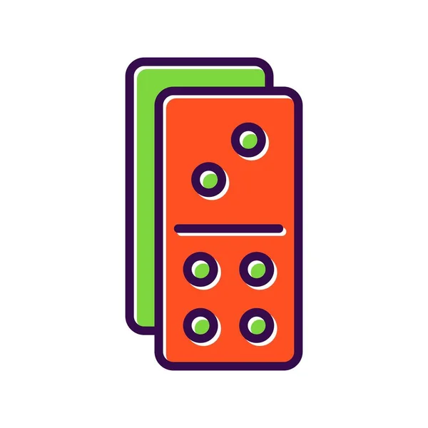Dominos填充向量Icon Desig — 图库矢量图片
