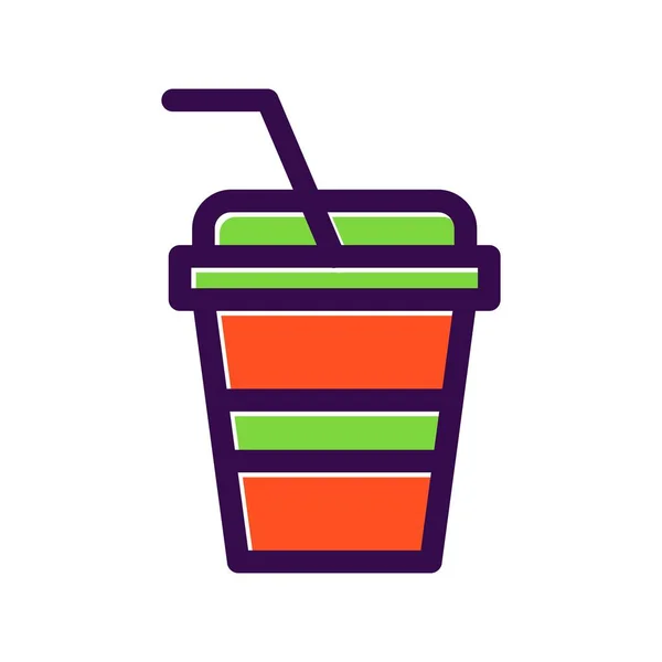 Smoothie Filled Vector Icon Desig — Stock Vector