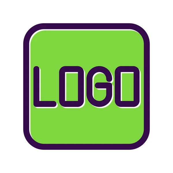 Logo Llenado Vector Icon Desig — Archivo Imágenes Vectoriales