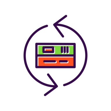 Para Birimi Doldurulmuş Vektör Simgesi Tasarımı