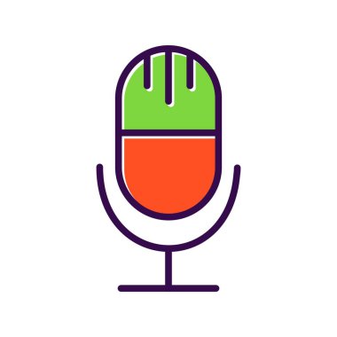 ses kaydedici Vektör Simgesi Tasarımı