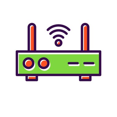 Yönlendirici Doldurulmuş Vektör Simgesi Tasarımı