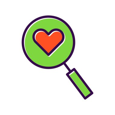 Cam Doldurulmuş Vektör Simgesi Tasarımı