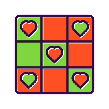 Cube Filled Vector Icon Desig clipart