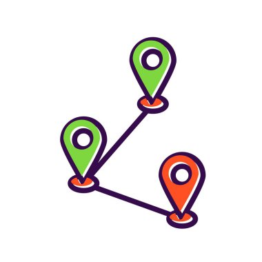 Parça Doldurulmuş Vektör Simgesi Tasarımı