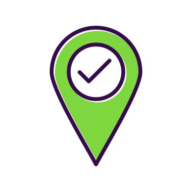 Doldurulmuş Vektör Simgesi Tasarımı 'nın yerini belirle