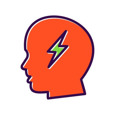 Bolt Doldurulmuş Vektör Simgesi Tasarımı