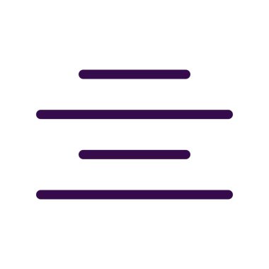 Merkeze Hizala Dolu Vektör Simgesi Tasarımı