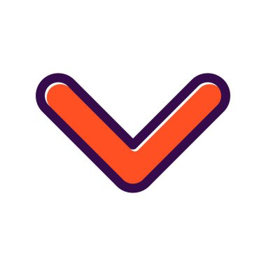 Aşağıdaki Nokta Dolu Vektör Simgesi Tasarımı