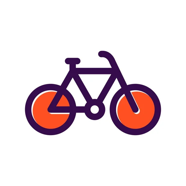 Велосипед Заповнений Вектор Іконка Дезіг — стоковий вектор