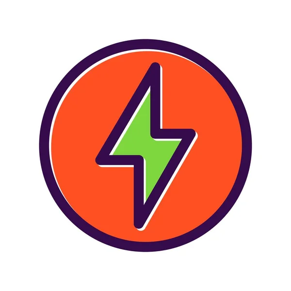 Energy Filled Vector Icon Desig — Stock Vector