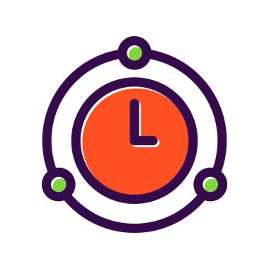 Süre Doldurulmuş Vektör Simgesi Tasarımı