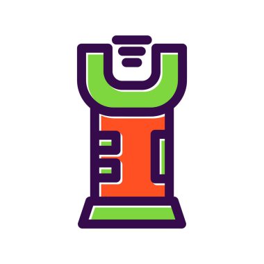  Şok Doldurulmuş Vektör Simgesi Tasarımı