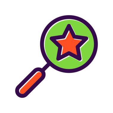 Beğeni Doldurulmuş Vektör Simgesi Tasarımı