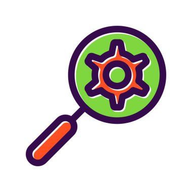  Gear Doldurulmuş Vektör Simgesi Tasarımı