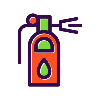 Söndürücü Doldurulmuş Vektör Simgesi Tasarımı