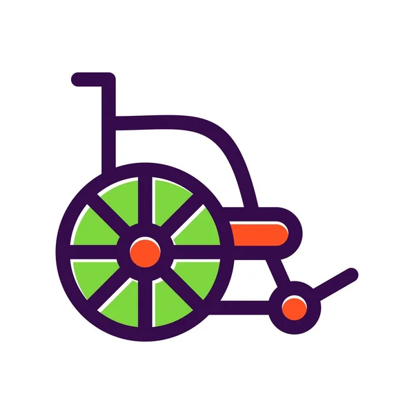 轮椅填充物病媒设计 — 图库矢量图片
