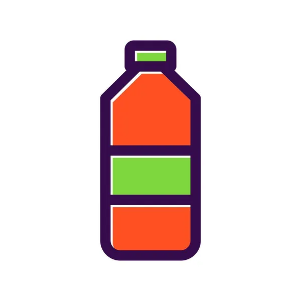Wasserflasche Gefüllt Vector Icon Desig — Stockvektor