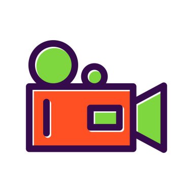 Video Kaydedici Vektör Simgesi Tasarımı