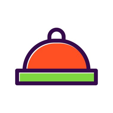 Büfe Doldurulmuş Vektör Simgesi Tasarımı