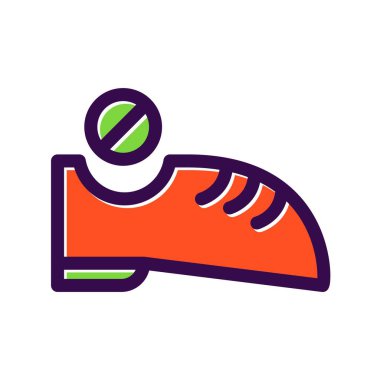 Ayakkabı Doldurulmuş Vektör Simgesi Tasarımı Yok