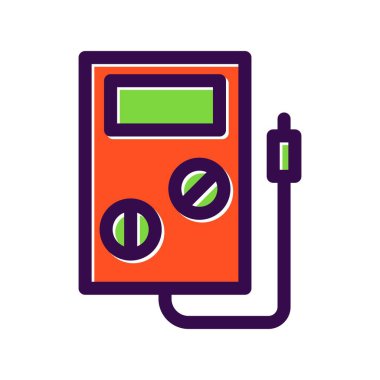 Testçi Doldurulmuş Vektör Simgesi Tasarımı